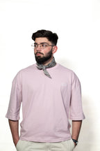 Pink cropped T-shirt