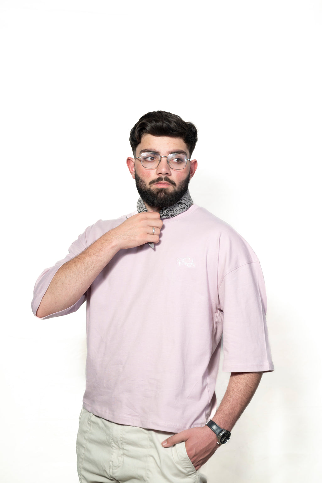 Pink cropped T-shirt