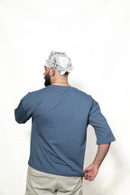 Blue cropped T-shirt